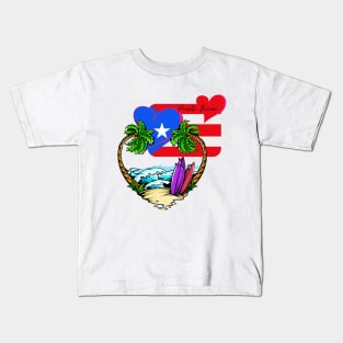 Puerto Rican Heart Kids T-Shirt